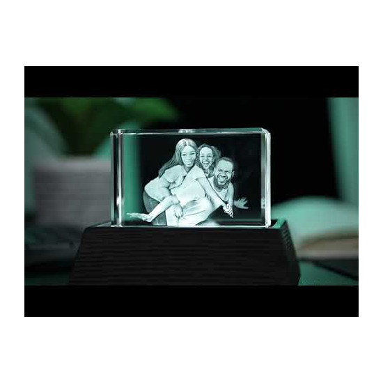 3D Crystal Rectangle Wide main product photo